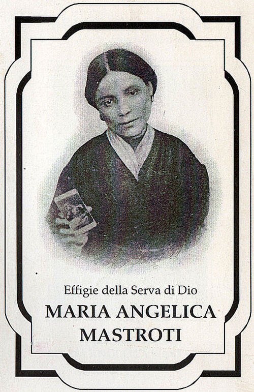Cartoncino in ricordo di Maria Angelica Mastroti