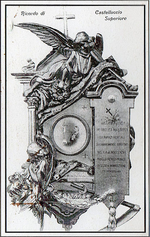 Cartoncino in ricordo di Maria Angelica Mastroti